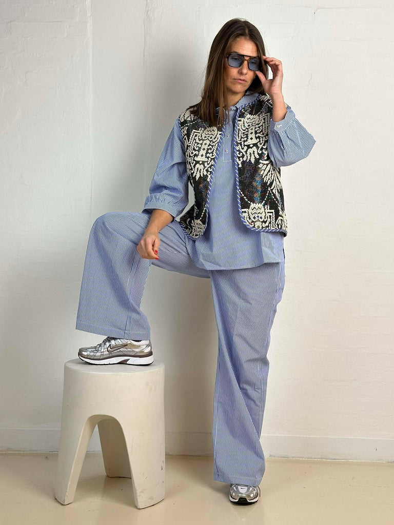 Gaspar 2601333 Marli waistcoat print black