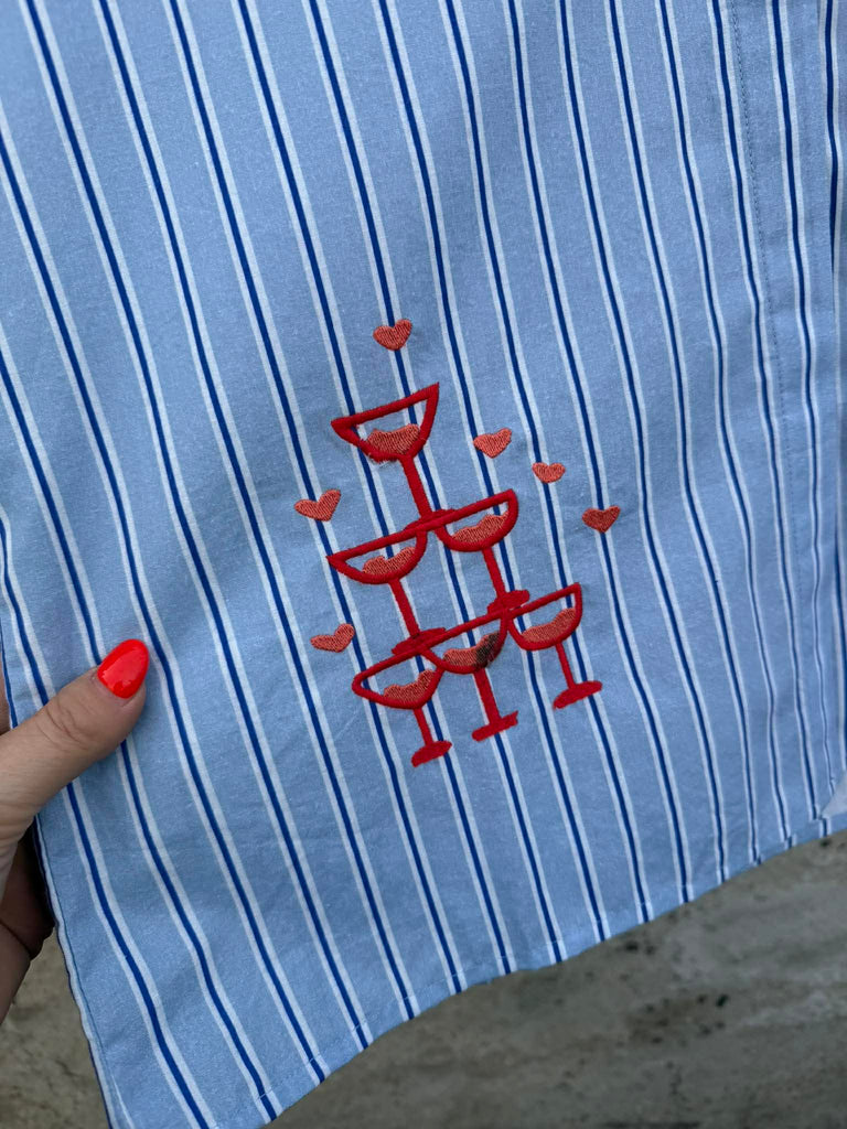 WAUW The Champagne shirt stripe