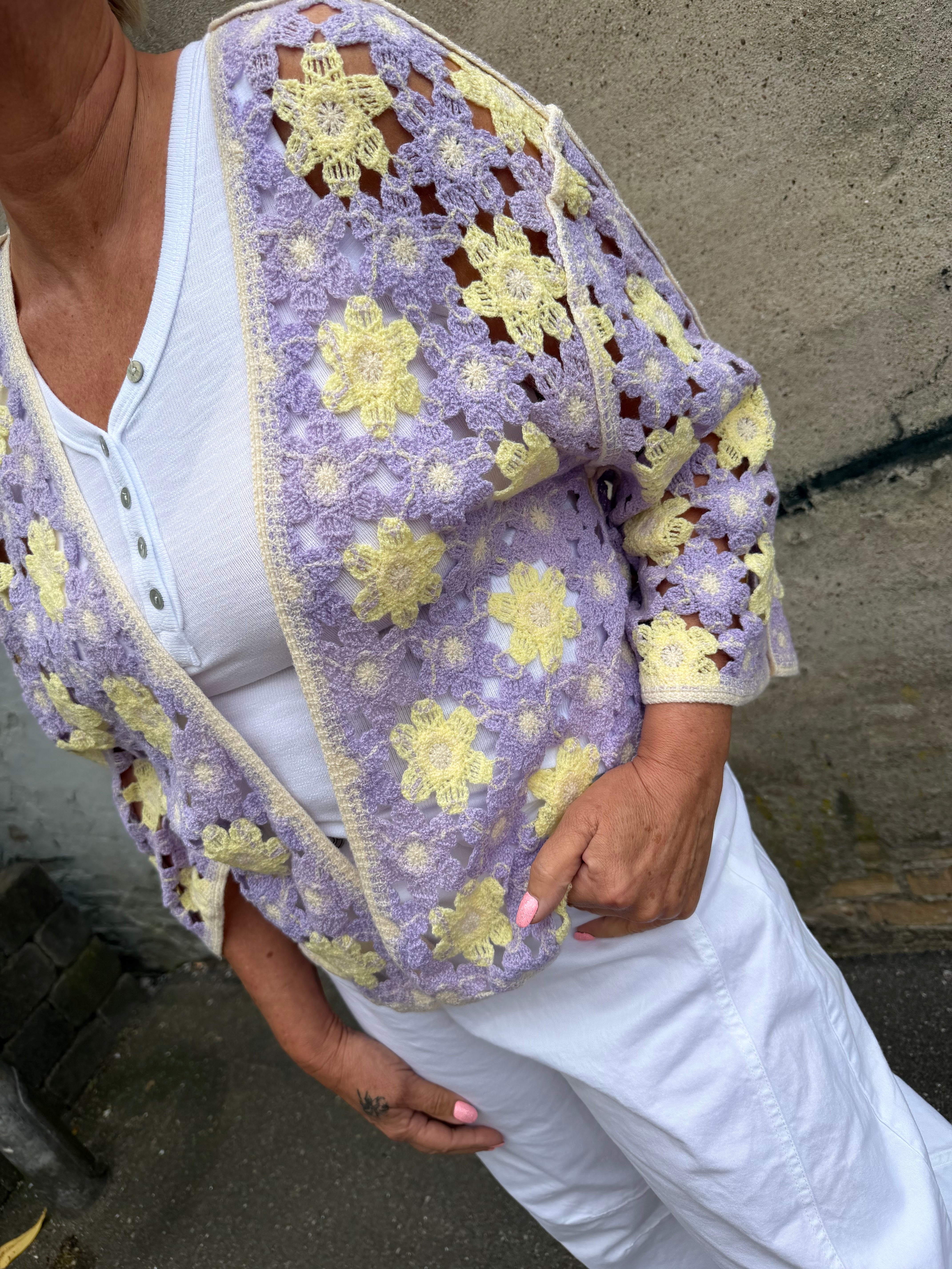 By Engbork Patricia jacket crochet lilla