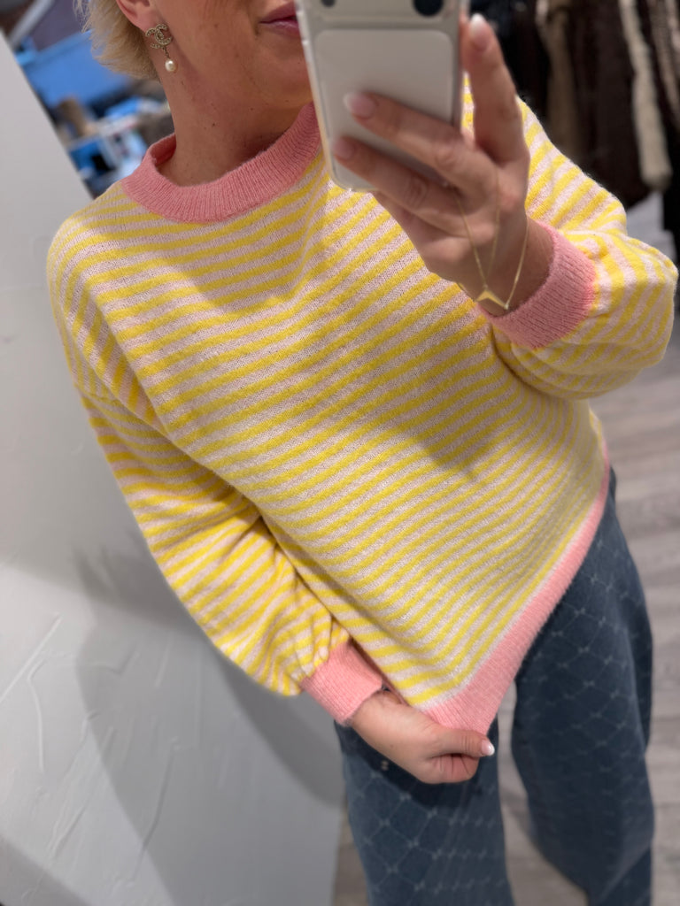 Boho Love B1318 strik stripes pink