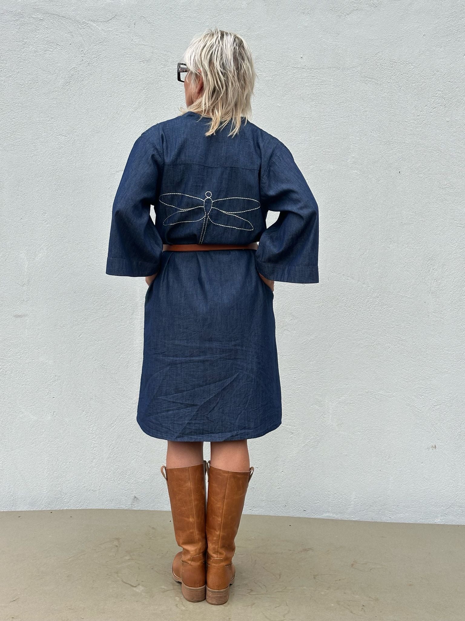 Gaspar 2601707 Mumbai short dress denim