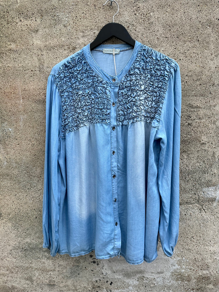 By Engbork Boble blouse denim blue