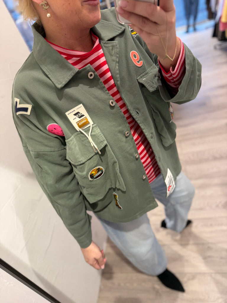 Boho Love B1315 Army jakke green