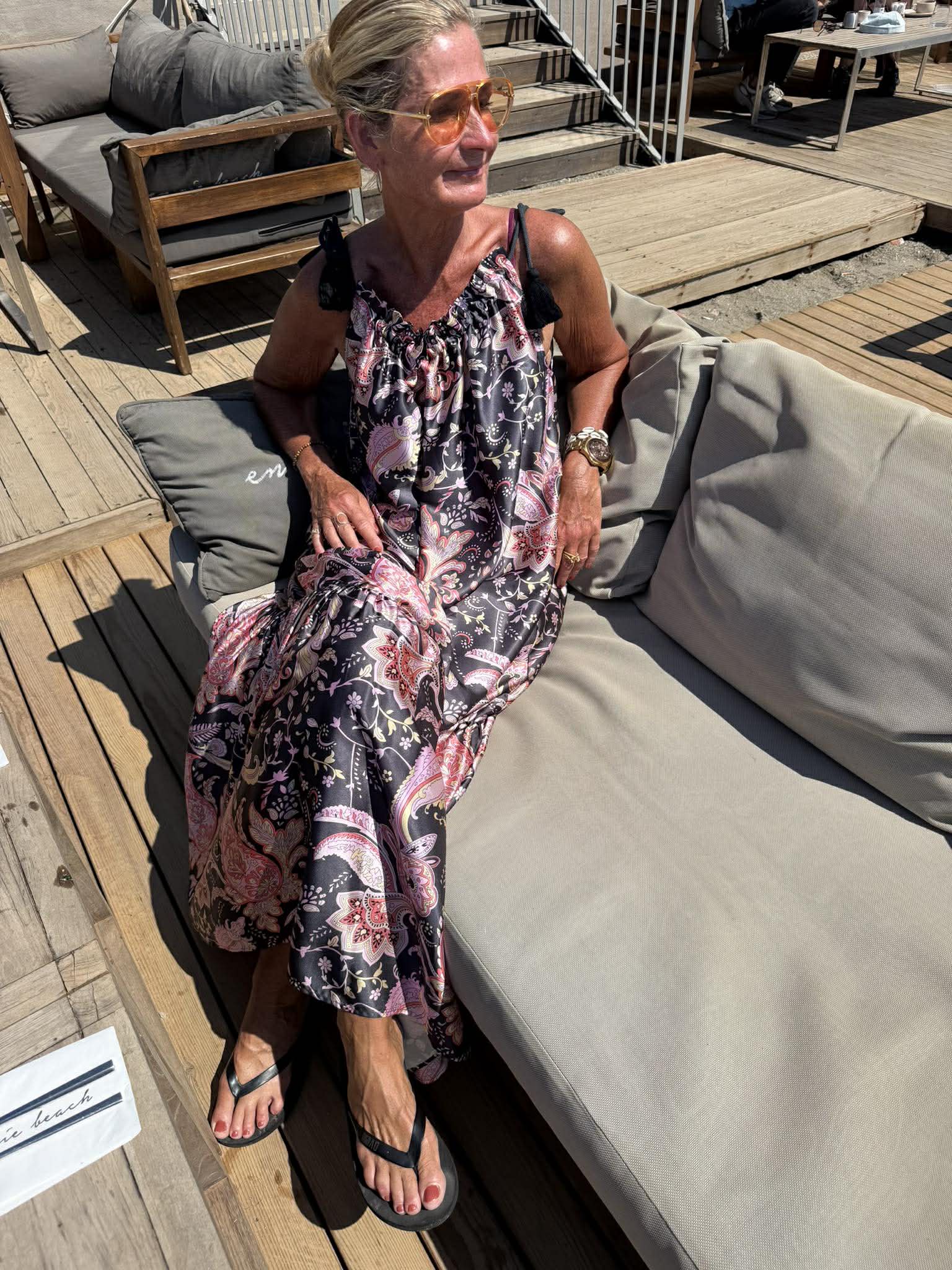 WAUW Gitte dress floral print grey