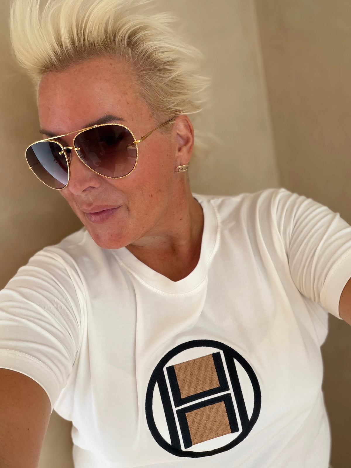 HÈST 1010170510 LOGO T-shirt white
