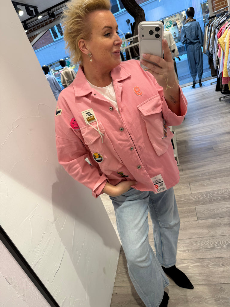 Boho Love B1315 kanvas jakke pink