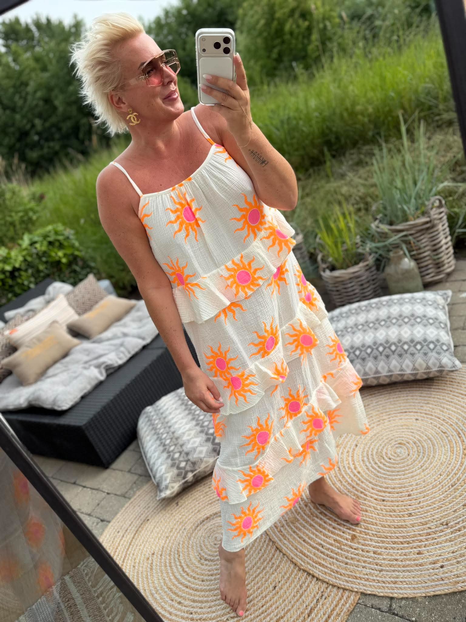 Boho Love B1364 dress strap sun white