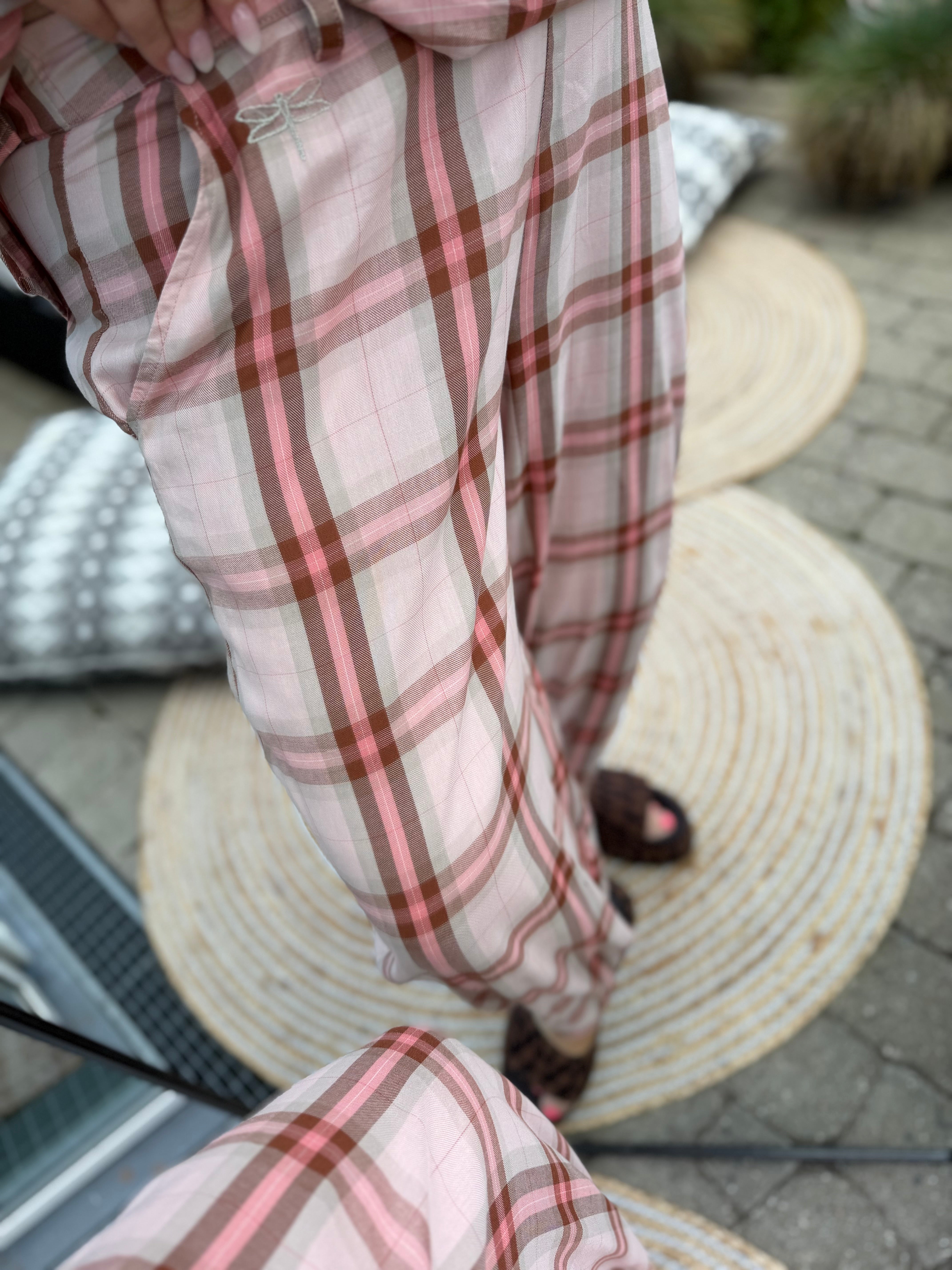 Gaspar 2601948 Colorado pants check pale