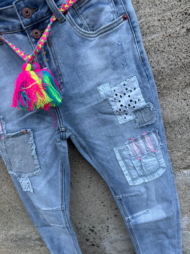 Boho Love B1213 jeans NEON light denim