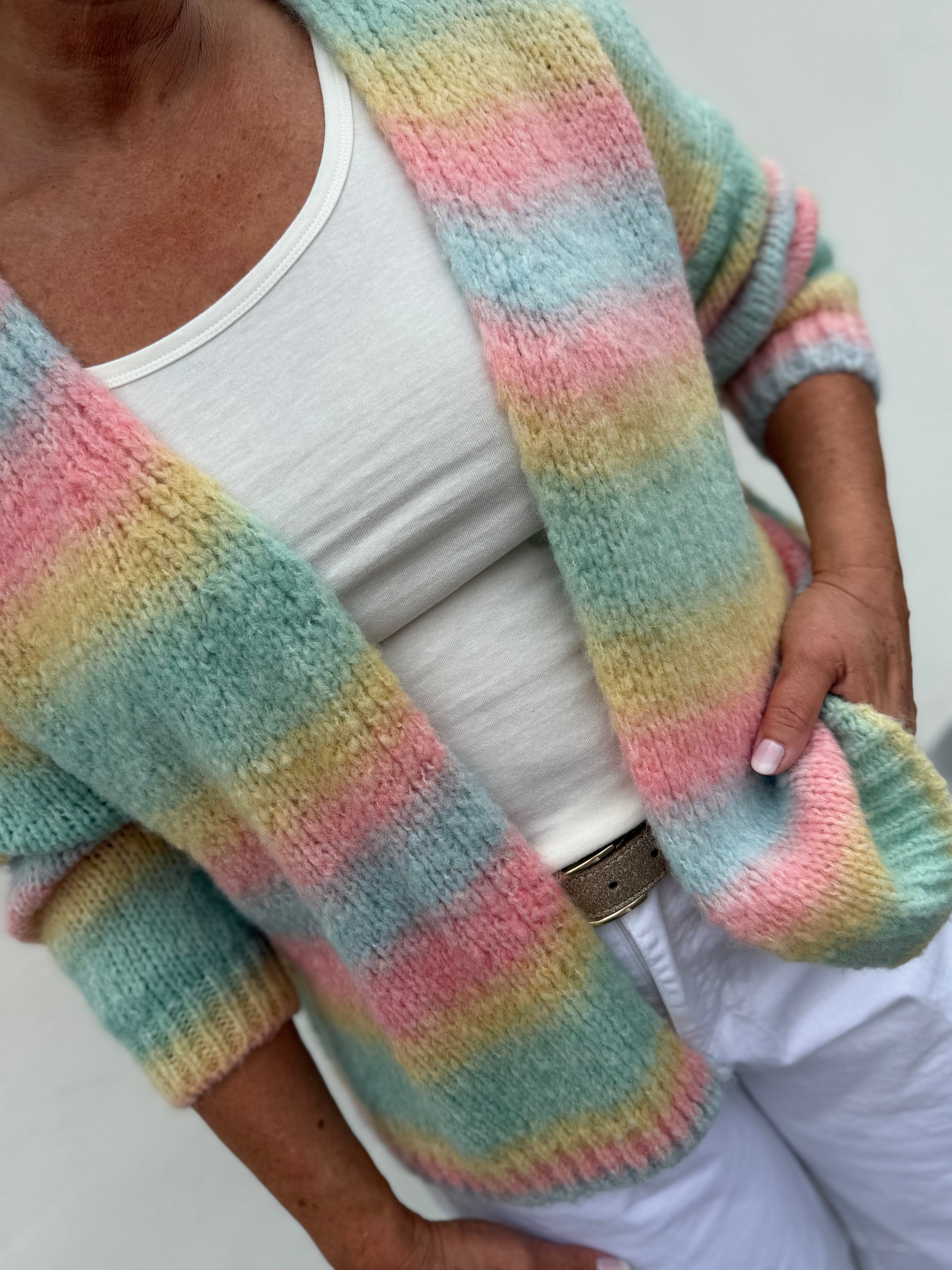 Boho Love B1196 strik cardigan pastel