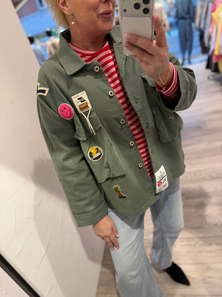 Boho Love B1315 Army jakke green