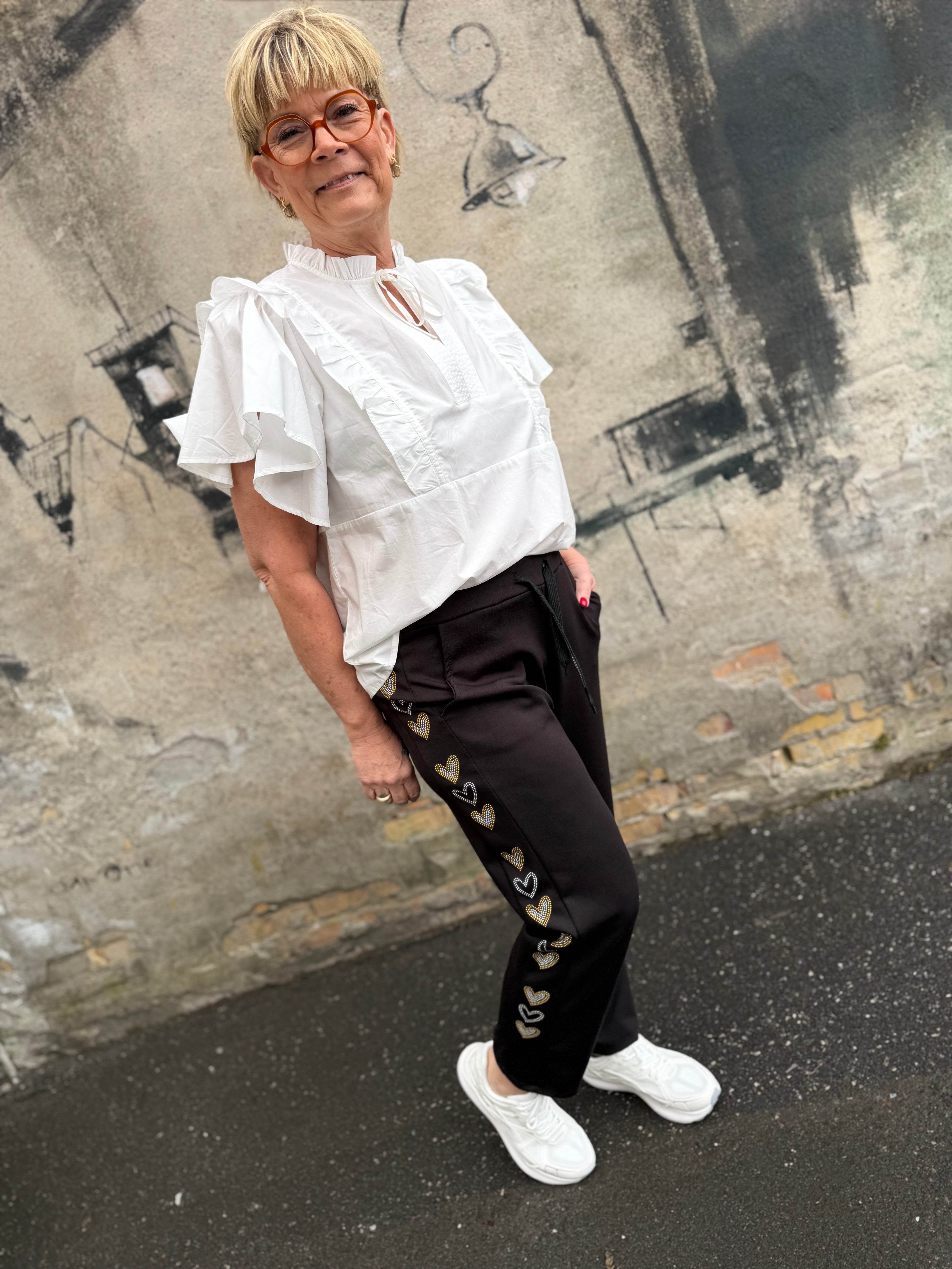 By Engbork heart pants black