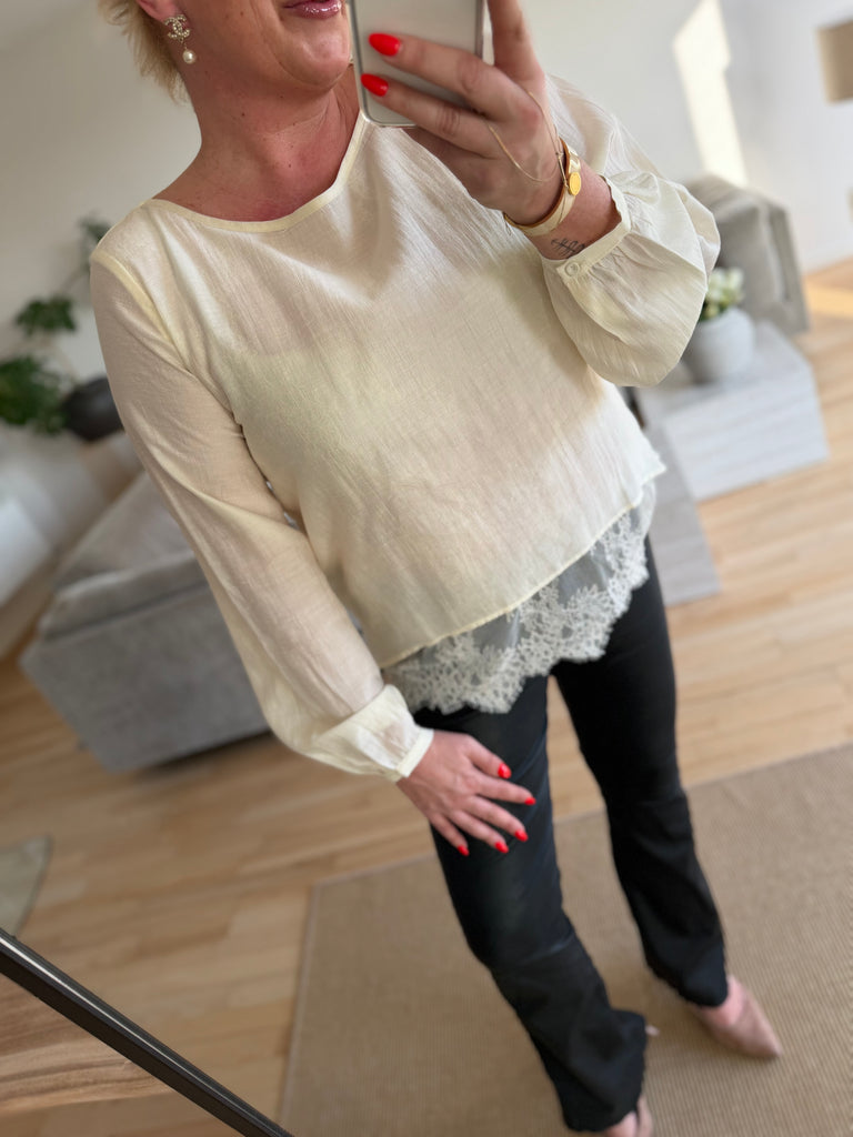 Love & Divine love1467 blouse lace porcelain