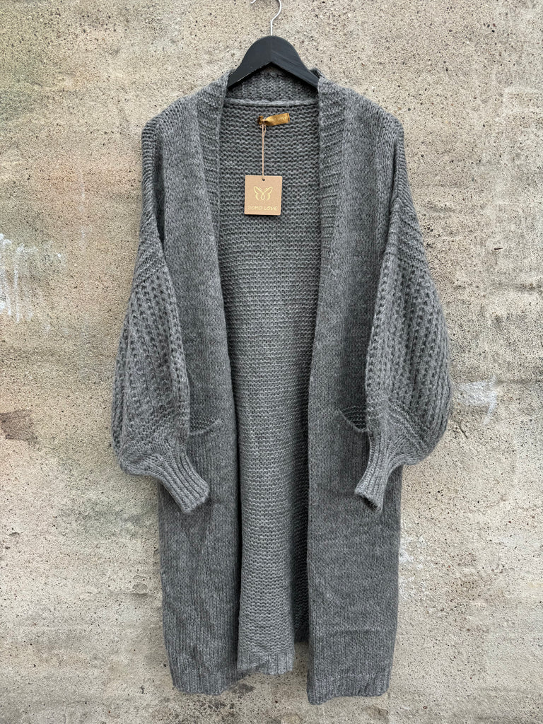 Boho Love B1146 cardigan grey