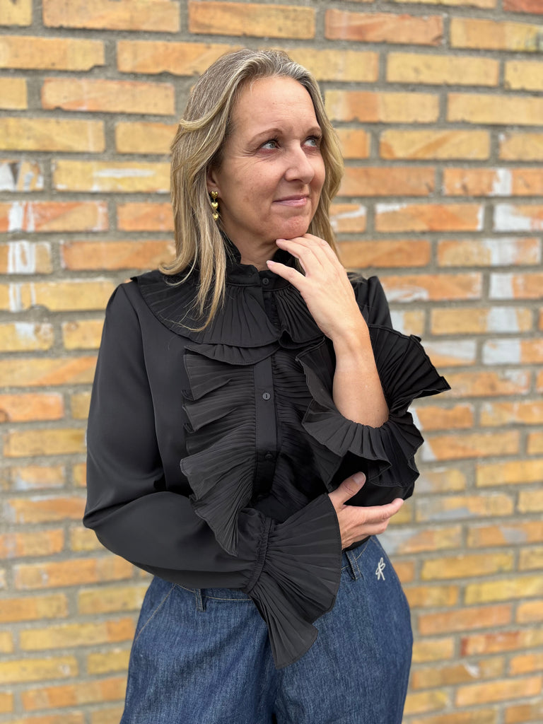 Qnuz Natasja skjorte black