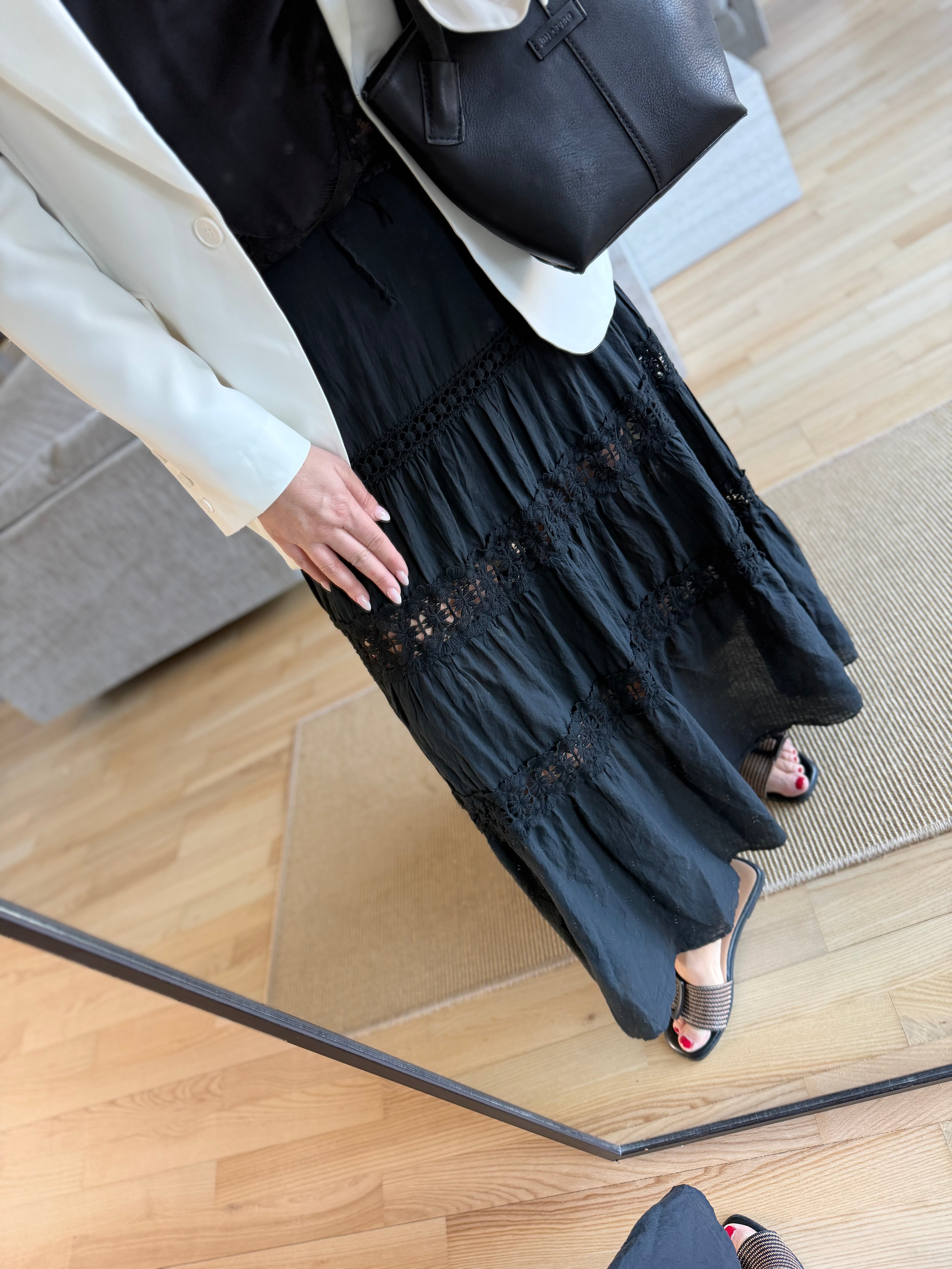 By Engbork Pamela long skirt black