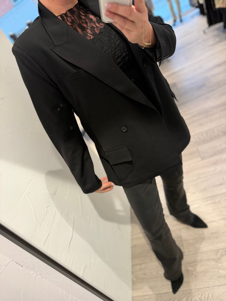 By Engbork Pocket blazer stripe black