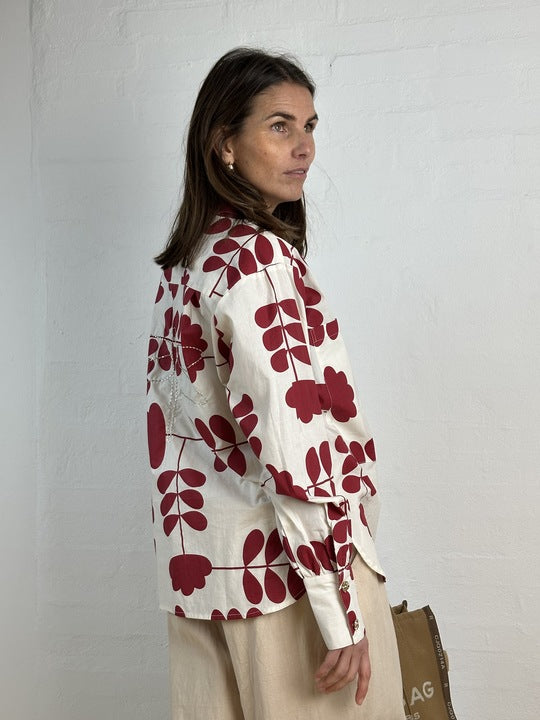 Gaspar 2601309 Malmø print shirt off white