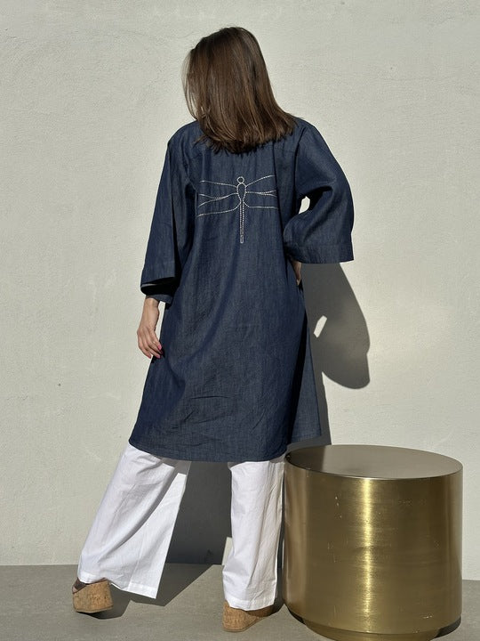 Gaspar 2601707 Mumbai short dress denim
