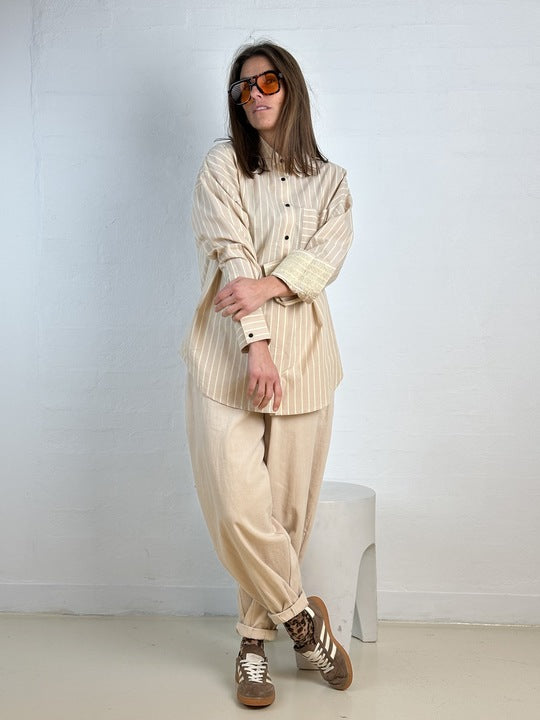 Gaspar 2610328 Skagen shirt stripe sand