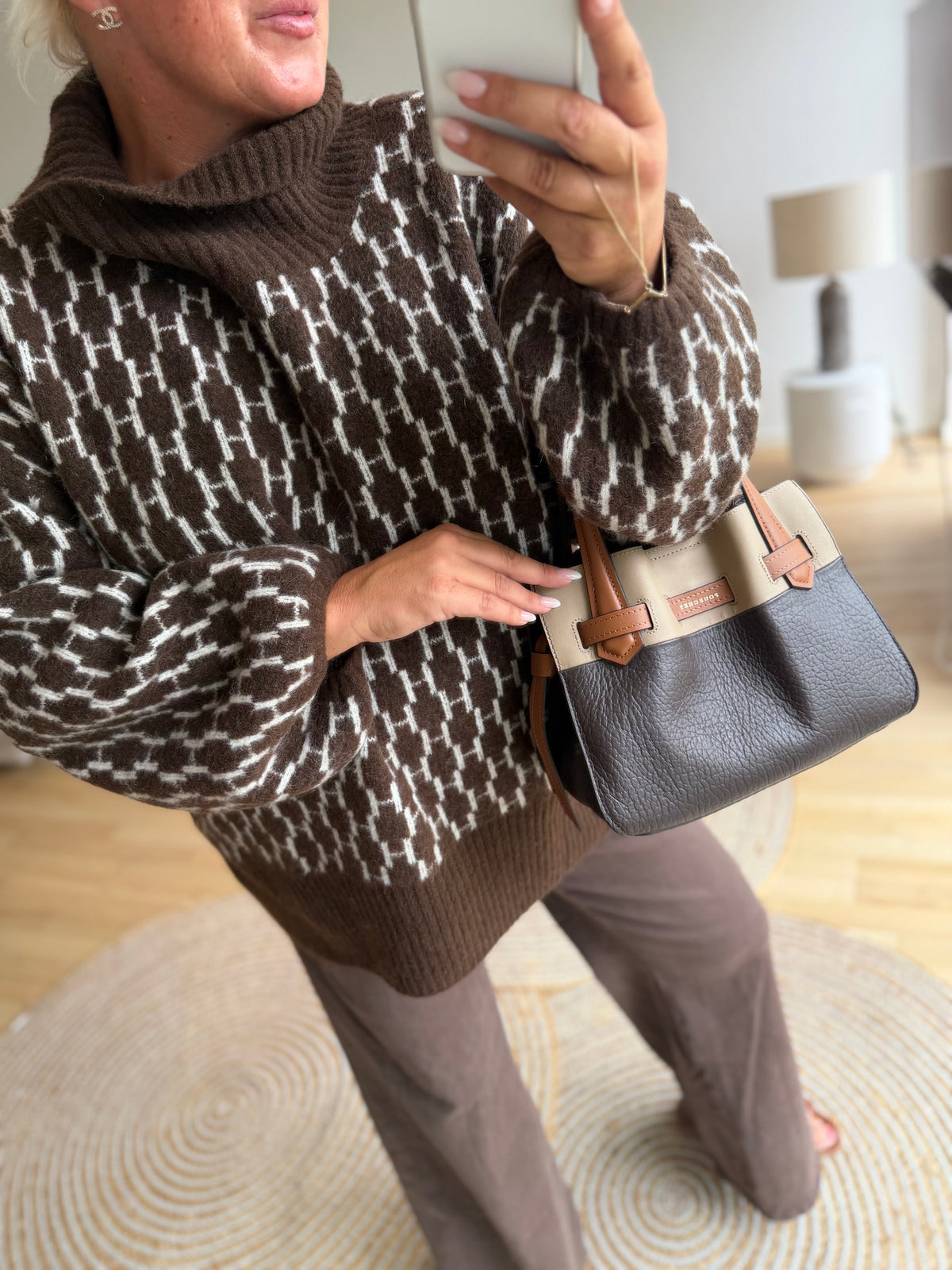 HÈST 2630120854 FAM sweater new pattern dark earth
