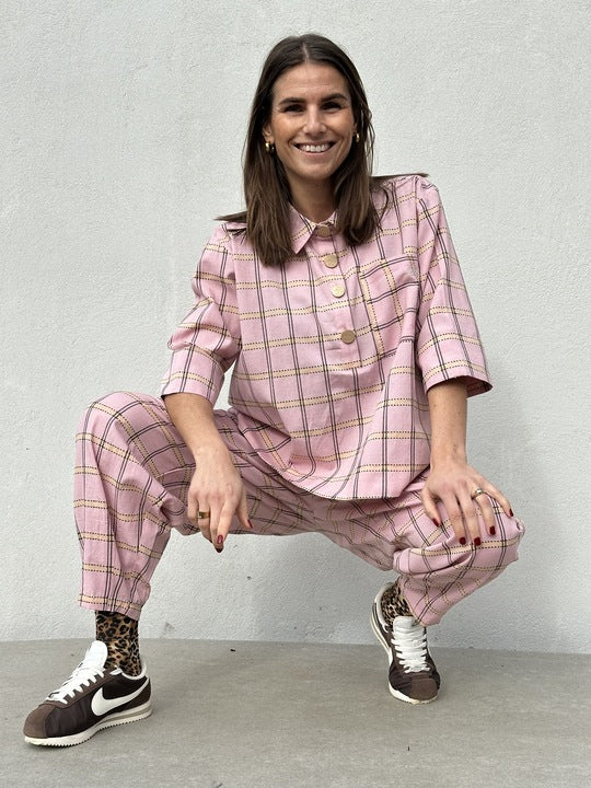 Gaspar 2601335 Porto blouse check
