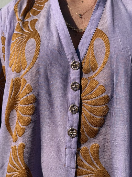 Gaspar 2601725 Mumbai dress jacquard lavender