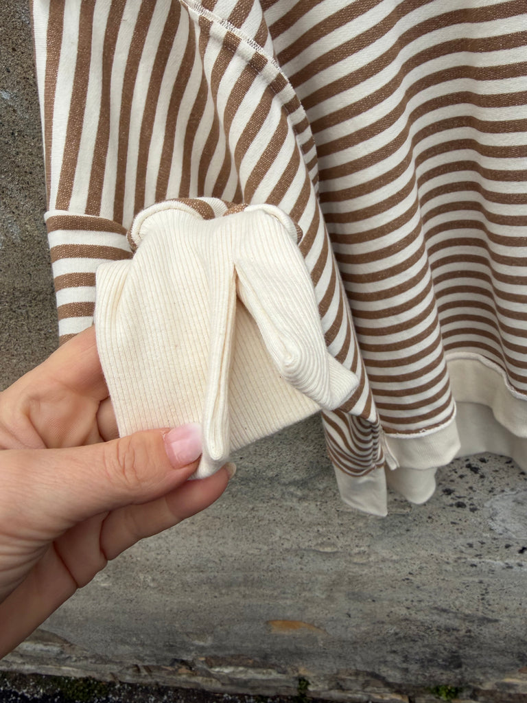 By Engbork Wilma bluse stripe brown