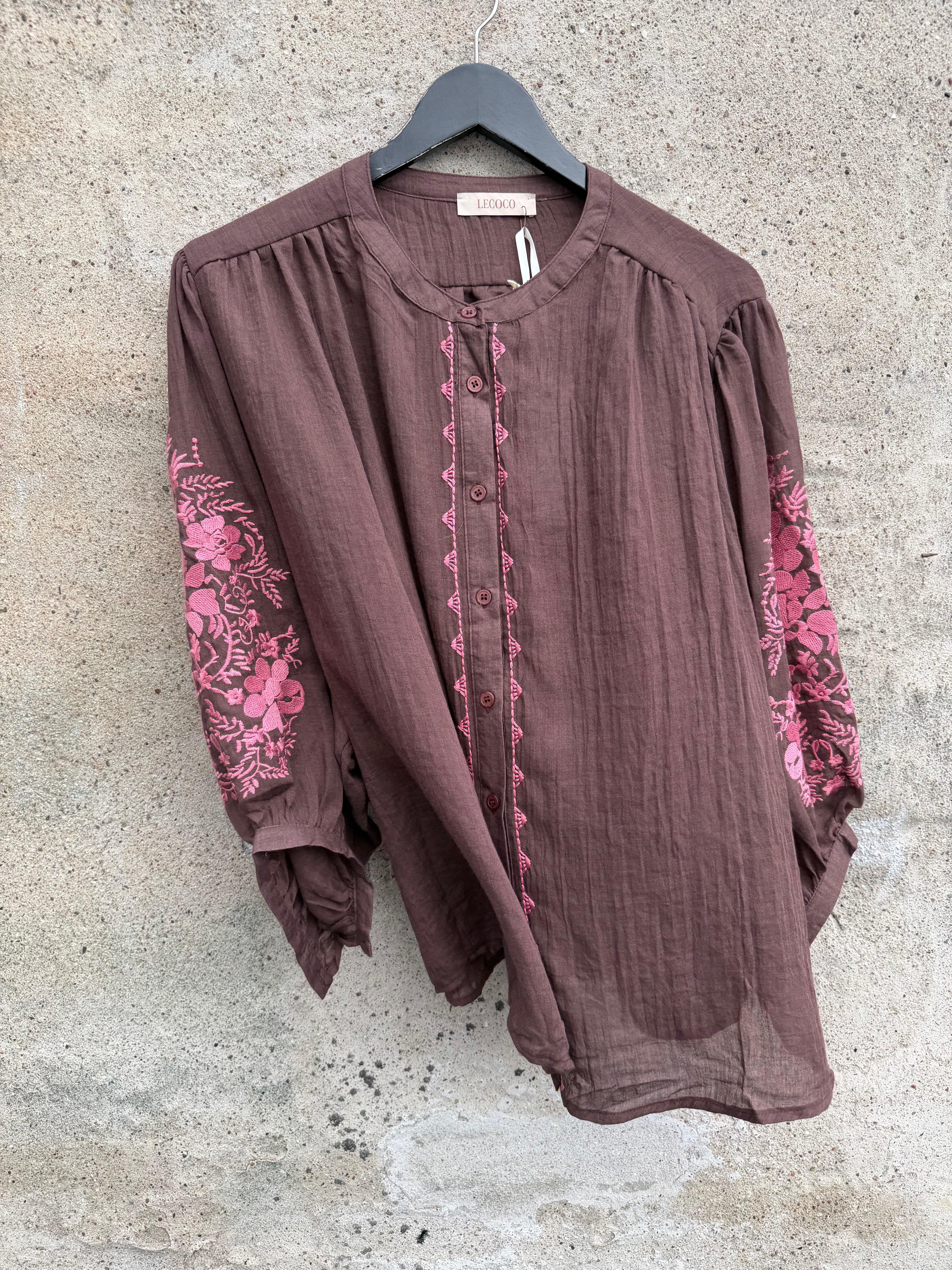 LECOCO 35238 Nicola shirt coffee