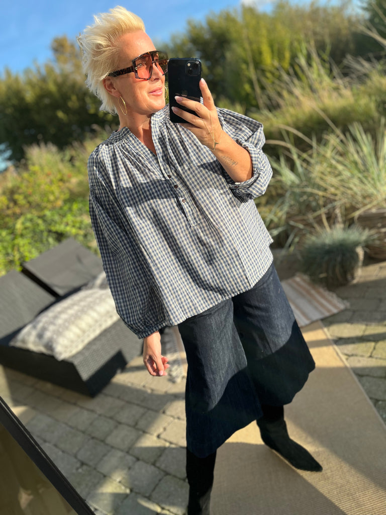 LECOCO 34937 skjorte tern blue