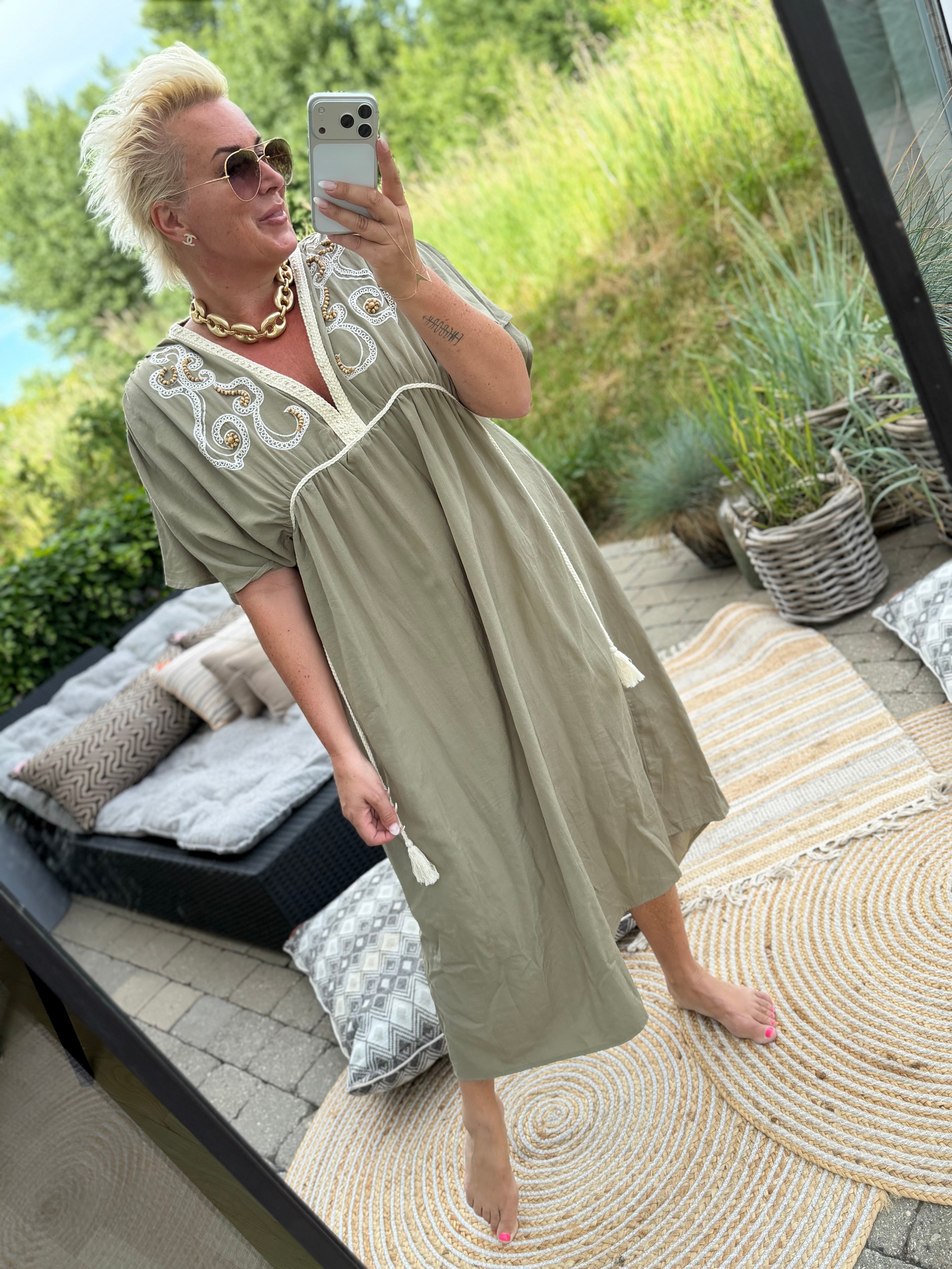 Olympia 10082 dress dusty green