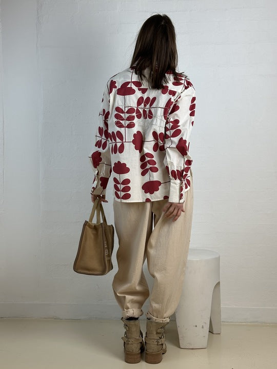 Gaspar 2601309 Malmø print shirt off white