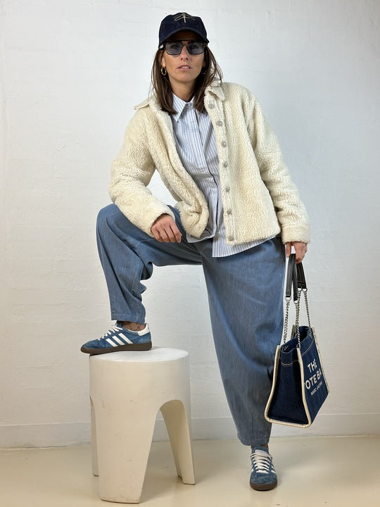 Gaspar 2510505 Harlem duffy jacket off white