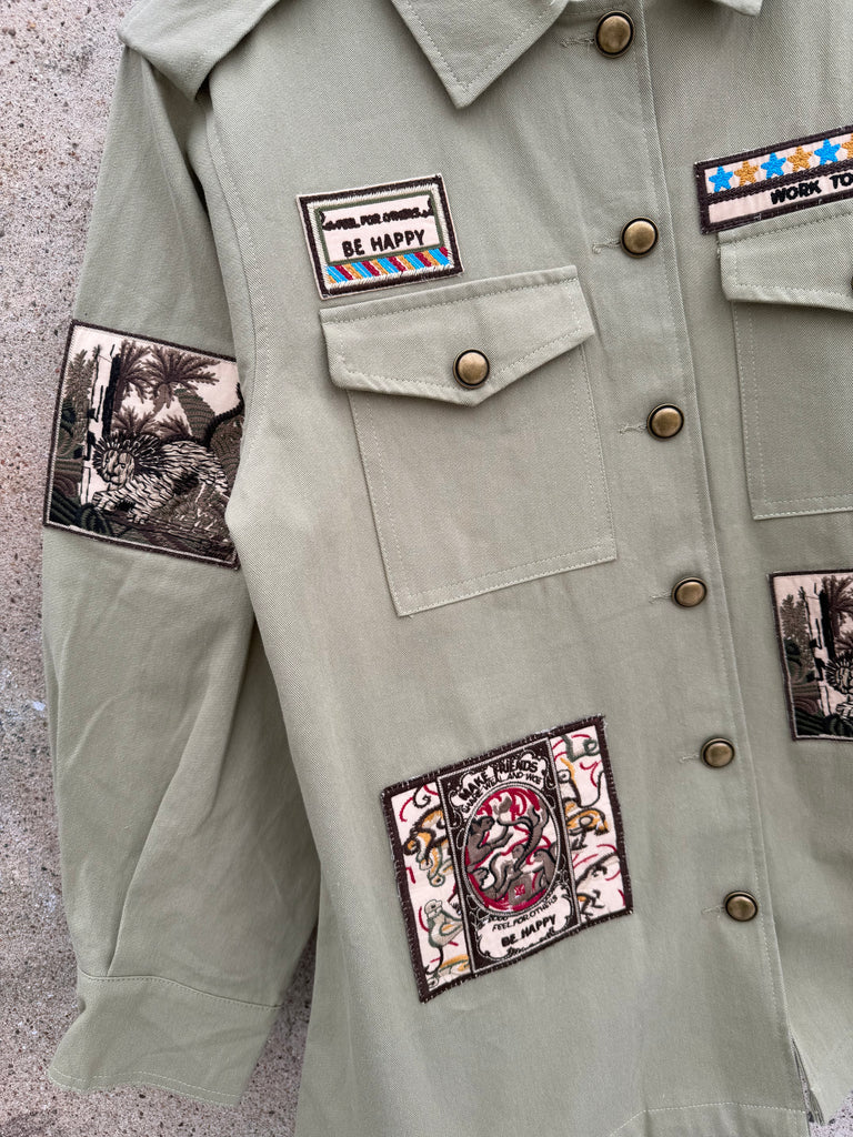 Boho Love B1328 Army jakke