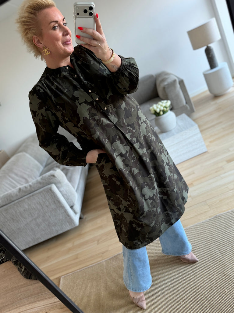 Gaspar 2601700 Luna camo dress green