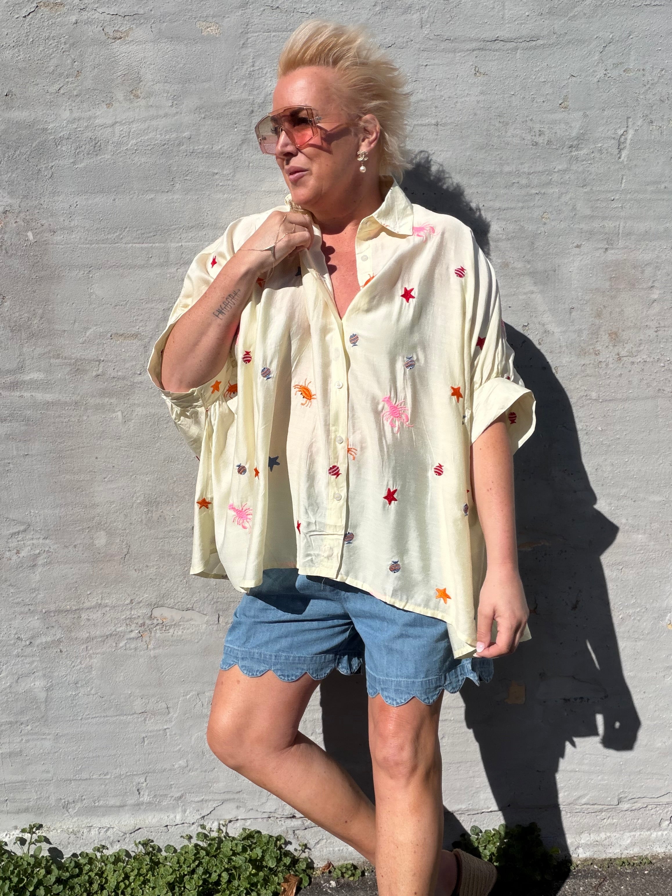 Ocean life 10088 big shirt yellow