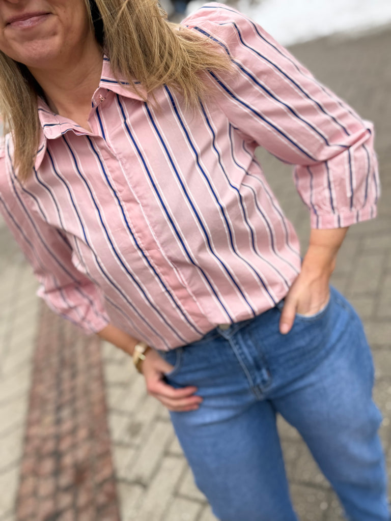 Liberte 21249 Flora blouse stripe rose