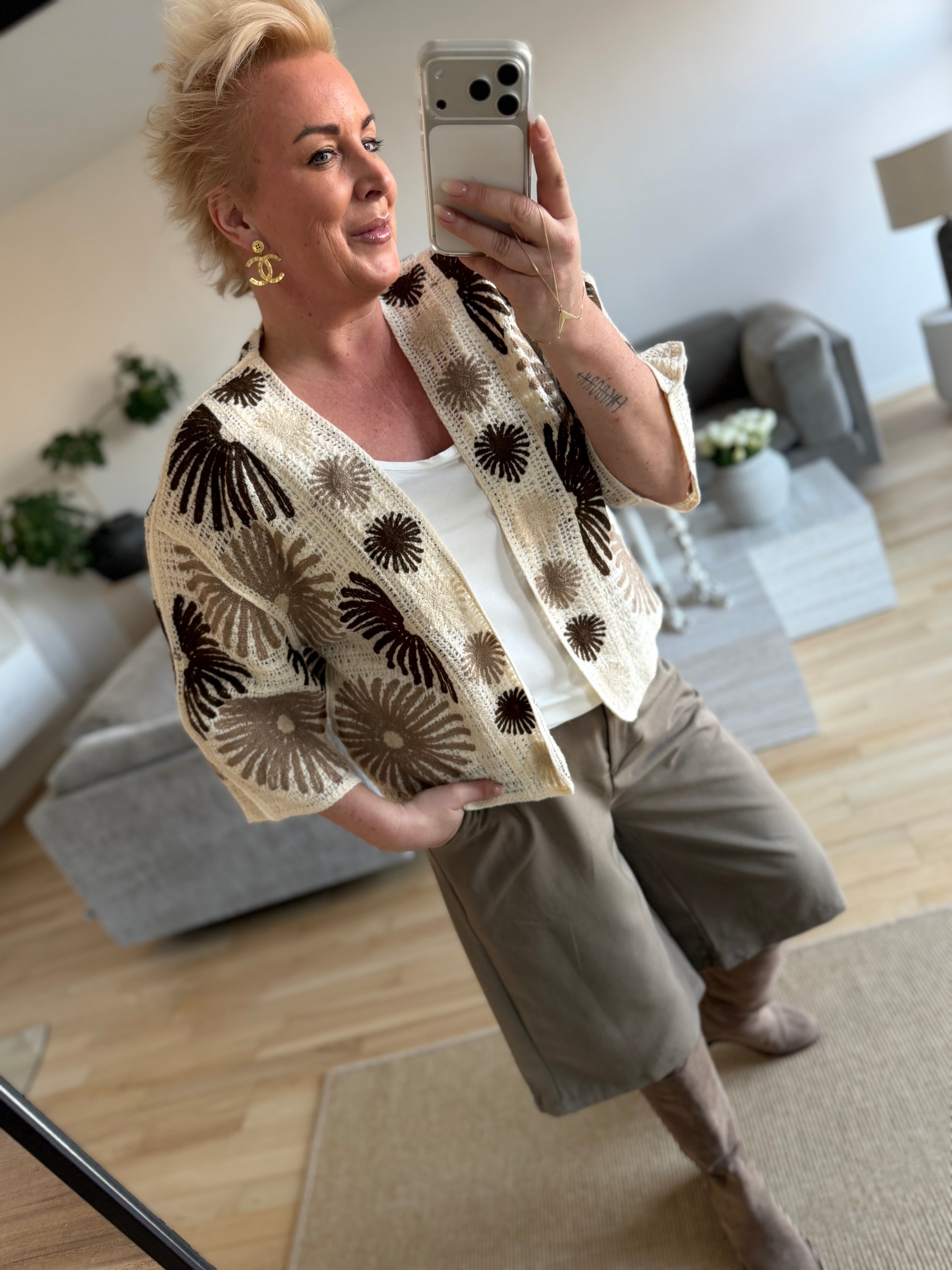 By Engbork Maya jacket flower brown