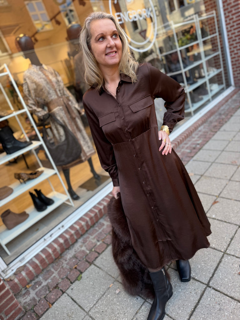 Love & Divine love1420-1 dress brown