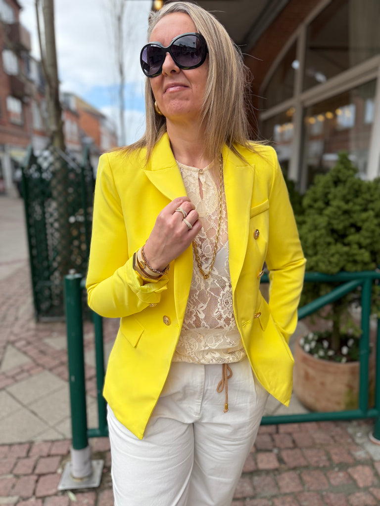 By Engbork Marigold blazer yellow