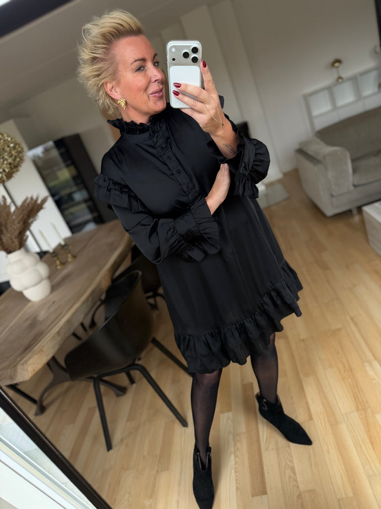 Gaspar 2510708 Jacqueline dress solid black