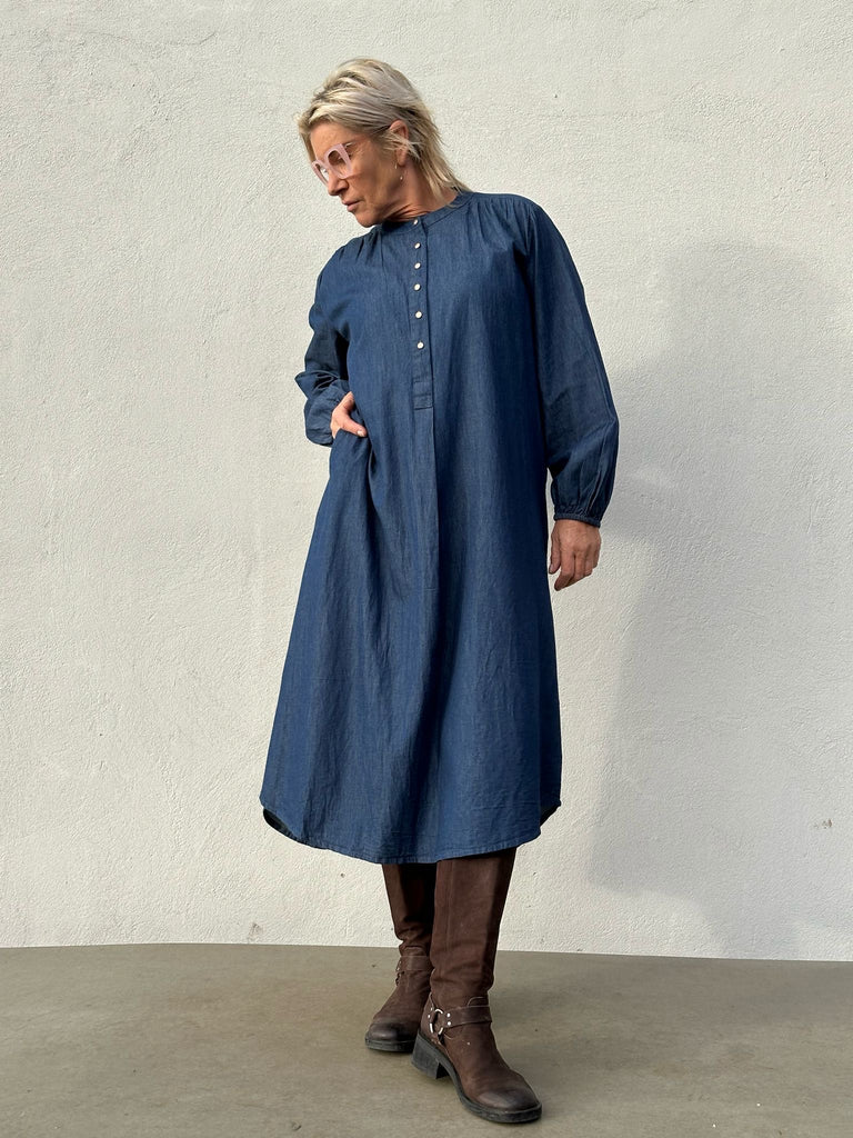 Gaspar 2407702 Luna denim dress blue