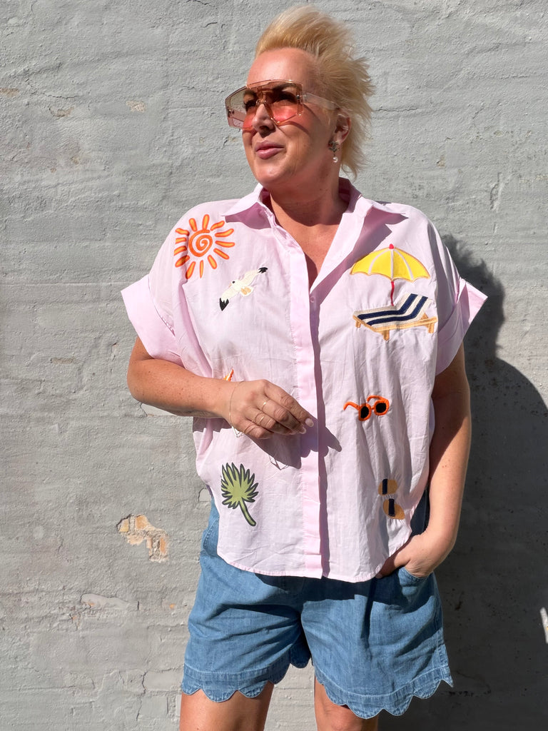 Beach 10085 shirt rose