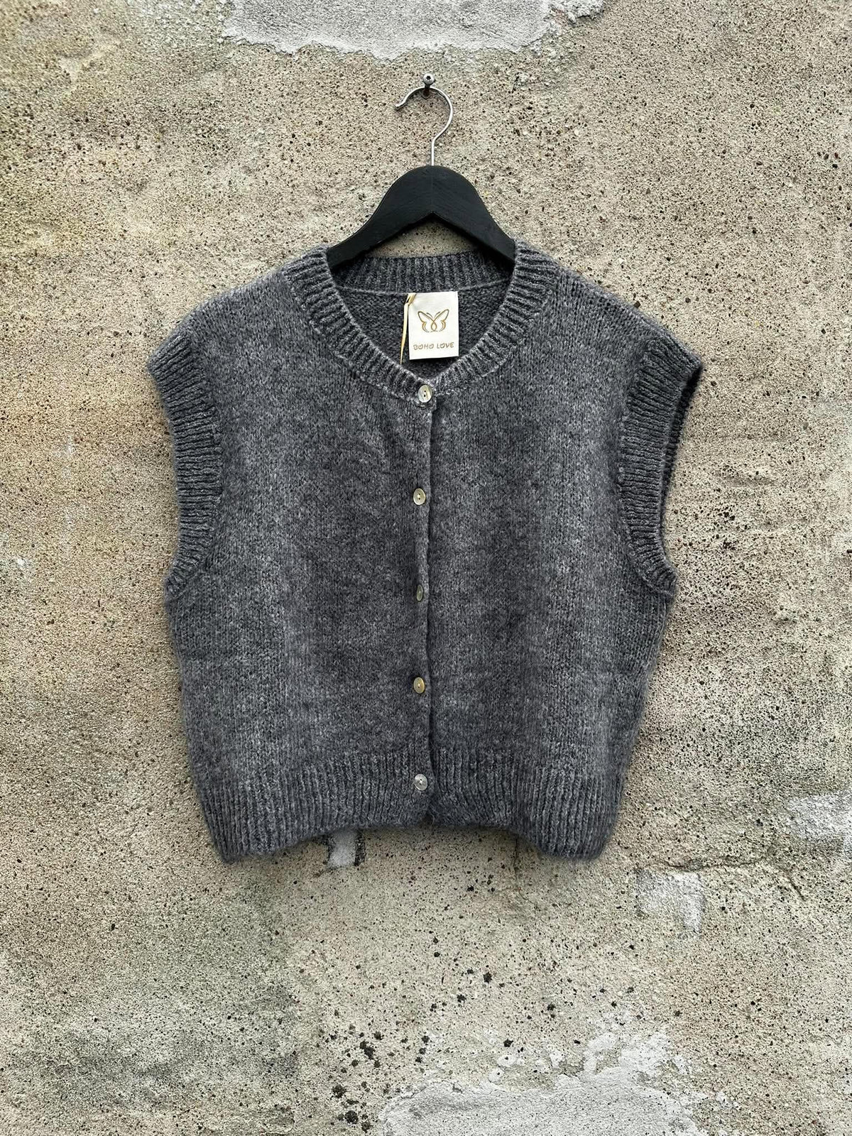 Boho Love B1448 vest grey