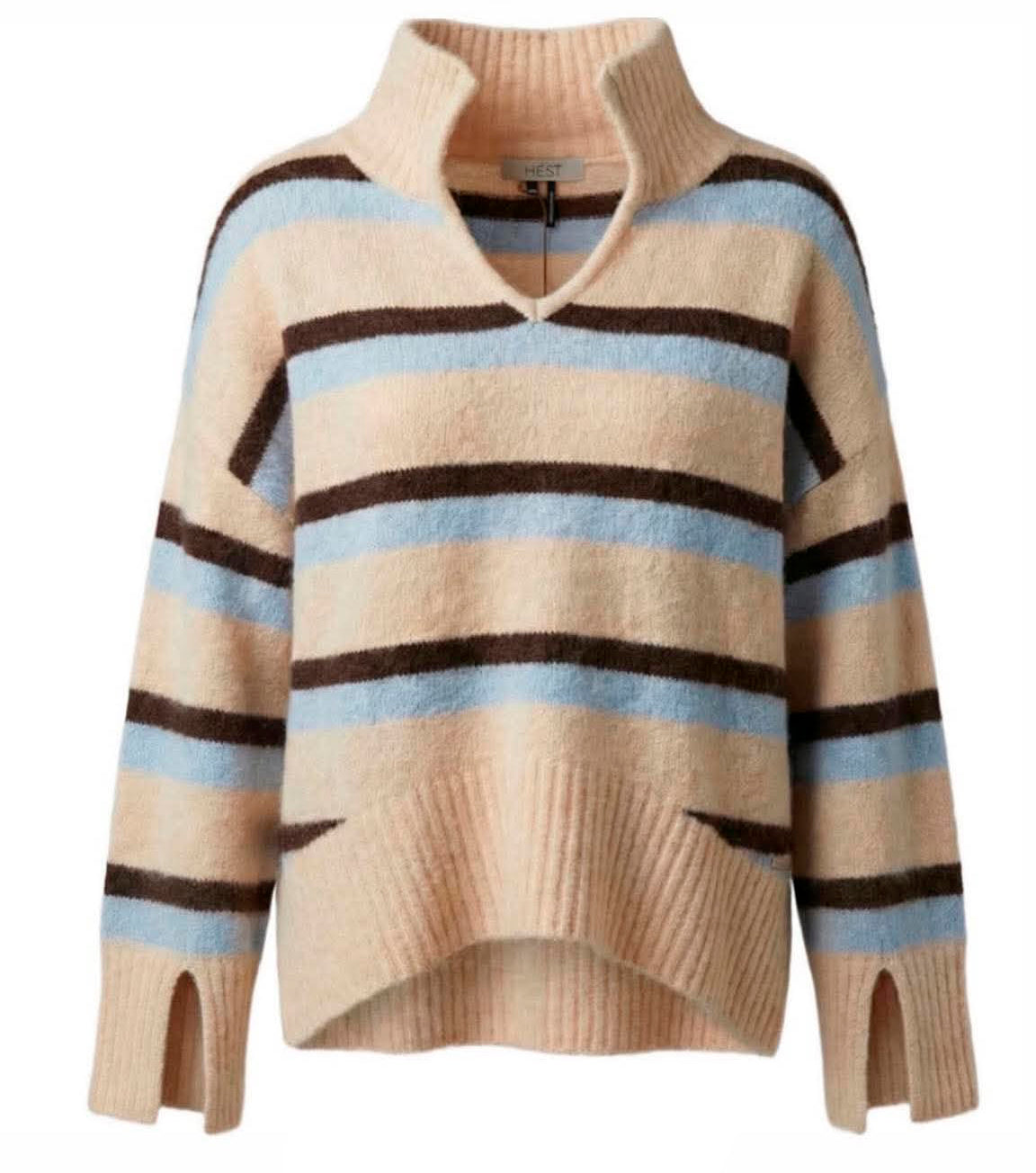 HÈST 2640120006 Liz sweater light beige melange