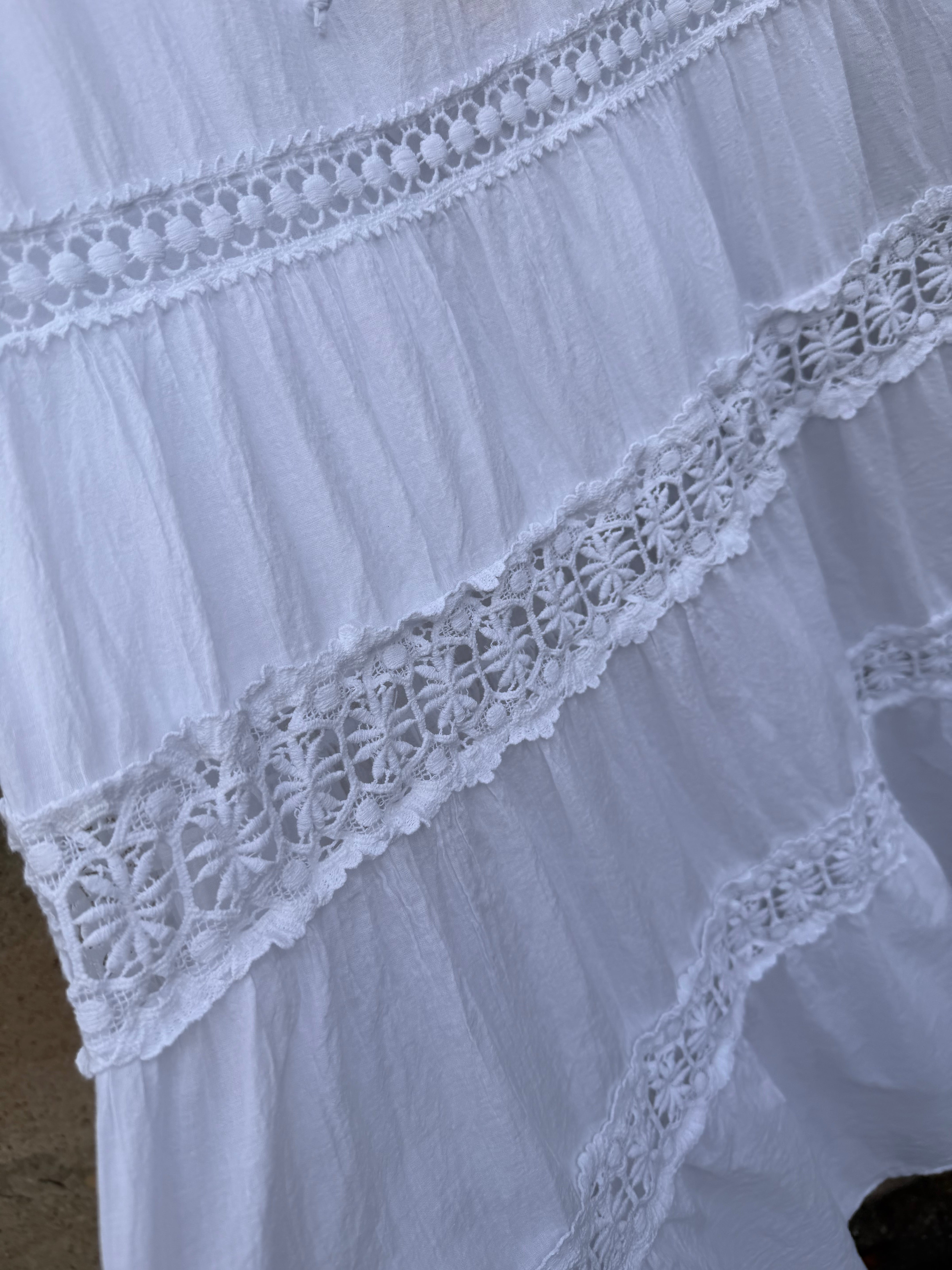 By Engbork Pamela long skirt white
