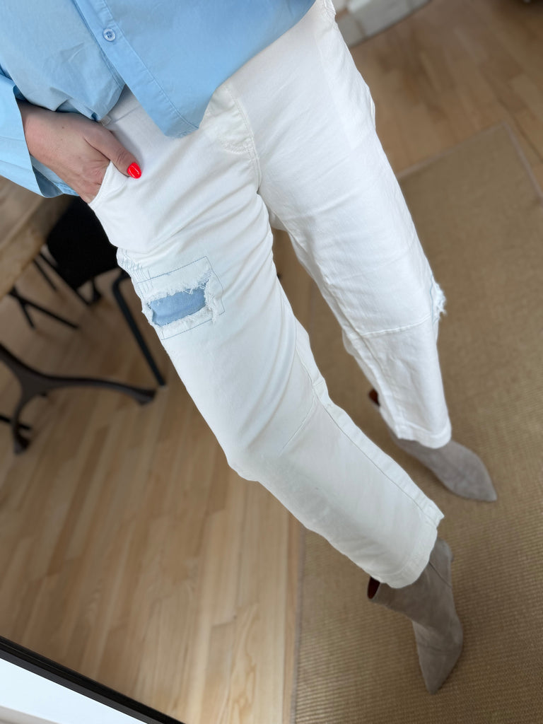 Boho Love B1330 jeans denim white