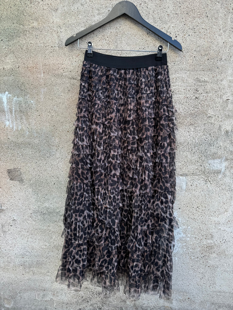 By Engbork Wonder tyl skirt black leo