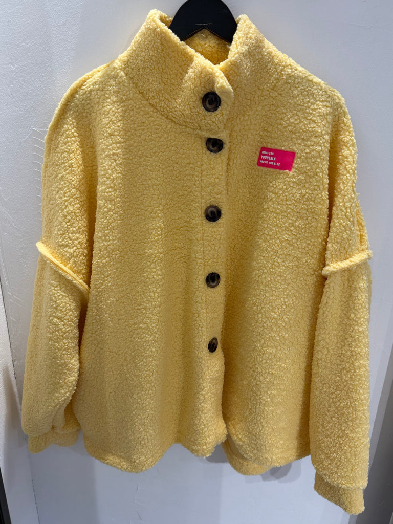 Boho Love B1312 Teddy overshirt yellow