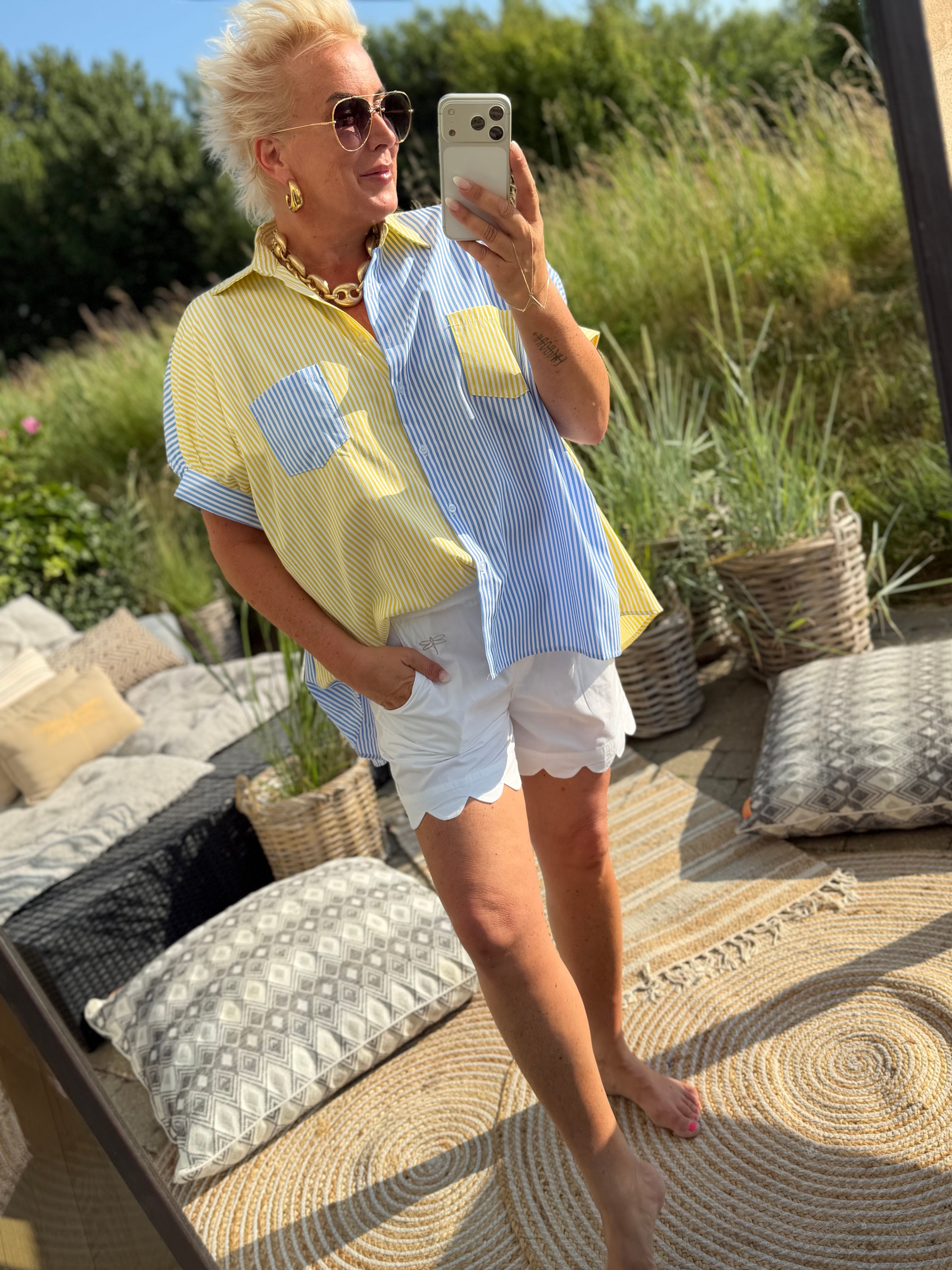 Kaha striped shirt stripe blue